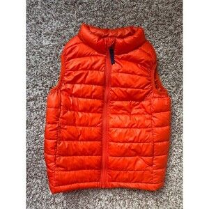Primary Kids Orange Quilted Puffer Vest – Size 6–7 Years